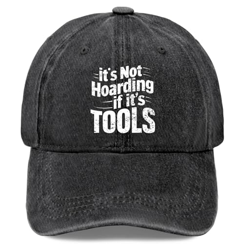It's Not Hoarding If It's Tools Hats for Mens Fashion Washed Distressed