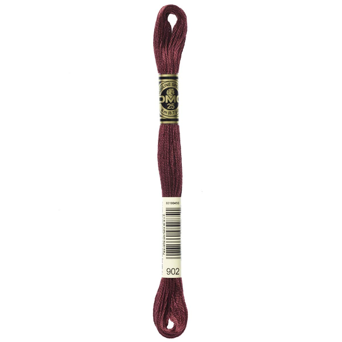 DMC Embroidery Floss Mouline Stranded Cotton Thread for Hand Embroidery and Sewing - Colour No: 902-12 x 8m Skeins โ image 1