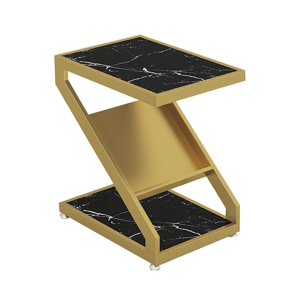 Table basse ronde en marbre gain de place pour ordinateur portable