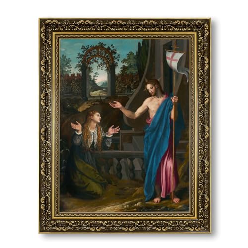 Renaissance Jesus Appears to Mary Magdalene Canvas Print Wall Art