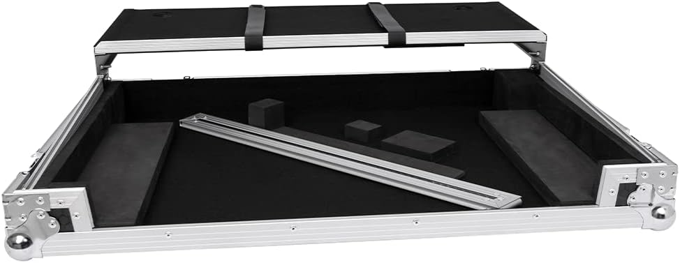 Headliner Flight Case Compatible with Pioneer DJ DDJ-FLX10 with Laptop Platform & Wheels