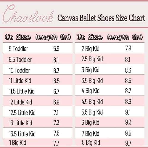 Girls Ballet Dance Shoes Canvas Ballet Slippers Flats Kids Toddlers Practice Shoes Split Sole Stretc