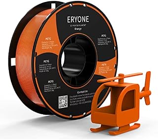 ERYONE PETG Filament 1,75 mm, 3D Printer Filament PETG, +/- 0,03 mm, 1 kg / Spool, Black