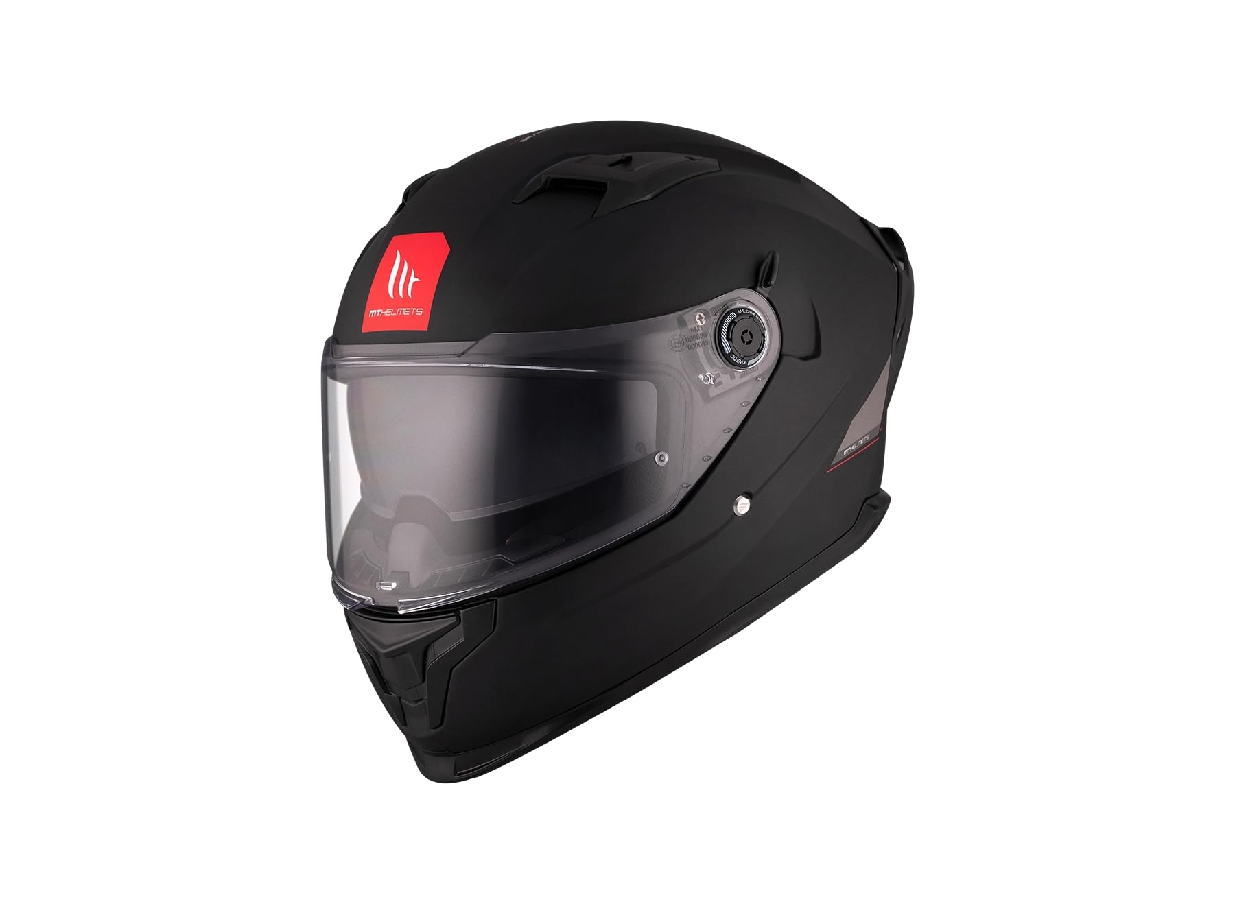 Casco Integral MT Braker SV Solid A1 Negro Mate | Casco Integral para Hombre | Transpirable y Lavable | Homologado ECE 22.06 & Dot | Talla M