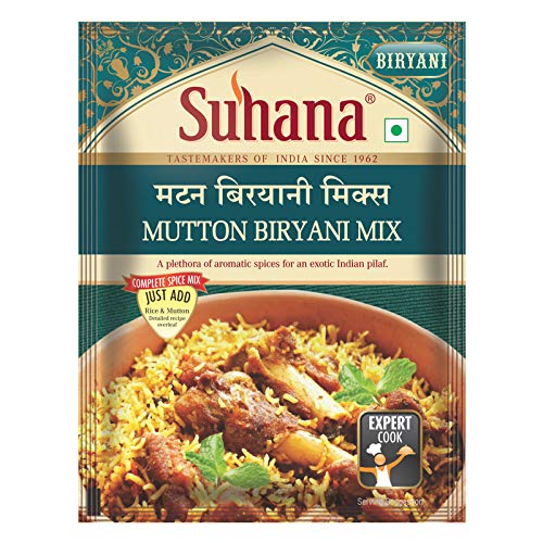 See full amazon price history chart for Suhana Mutton Biryani Spice Mix 50g Pouch - Pack of 6 Suhana Mutton Biryani Spice Mix 50g Pouch - Pack of 6 (B08XNR7Z15) Amazon Price History, Amazon Price Tracker
