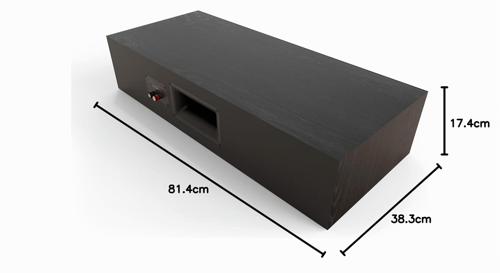Klipsch Reference Premiere RP-504C II Center Channel Heimkino-Lautsprecher mit aktualisierter Tractrix-Horn und Port-Technologie und 13,3 cm (5,25 Zoll) Tieftöner für kristallklaren Dialog in Ebenholz