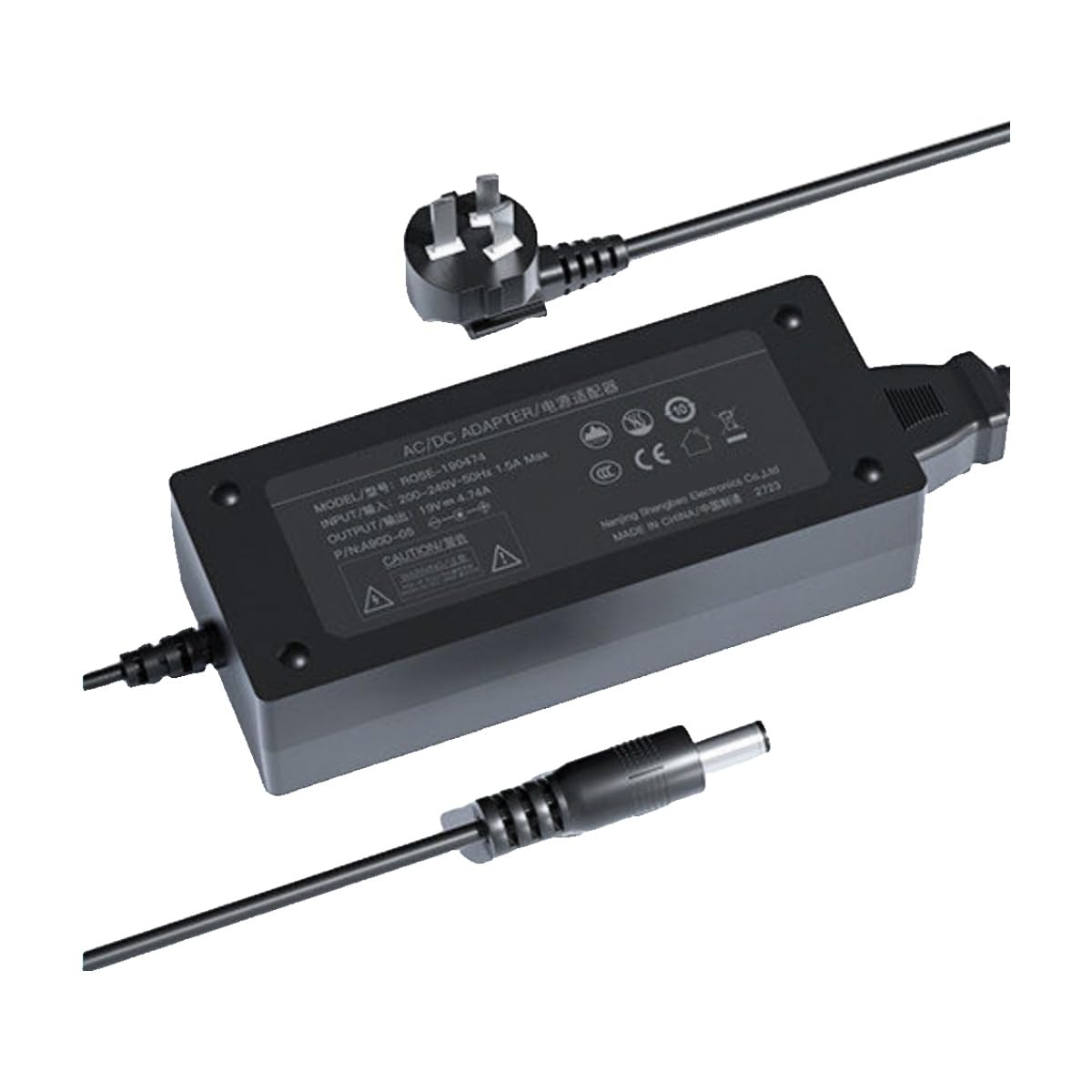Adaptateur secteur 19V 4.74A câble long 2.5m pour remplacer votre chargeur de bureau