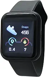 Relogio Smartwatch Bluetooth Monitor Cardíaco Pedômetro Controle Música Foto Tela Função Abane Notificações Redes Sociais Compatível Android iOS Pulseira Silicone Orizom LED