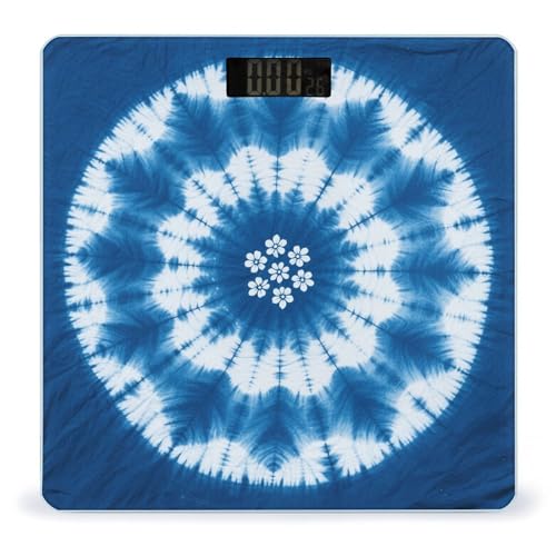 Báscula digital de baño con pantalla LED y vidrio templado miniatura 1