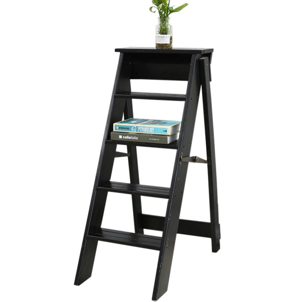 Étagère de rangement pliante en bois pour accéder facilement aux hauteurs