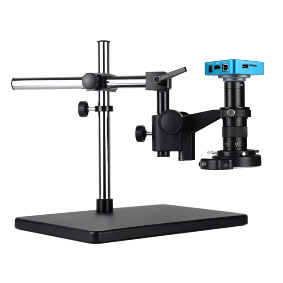 Zestaw akcesoriów do mikroskopu 1080P mikroskop cyfrowy kamera wideo USB 300X szkiełka mikroskopowe (obrotowy wspornik 120X)