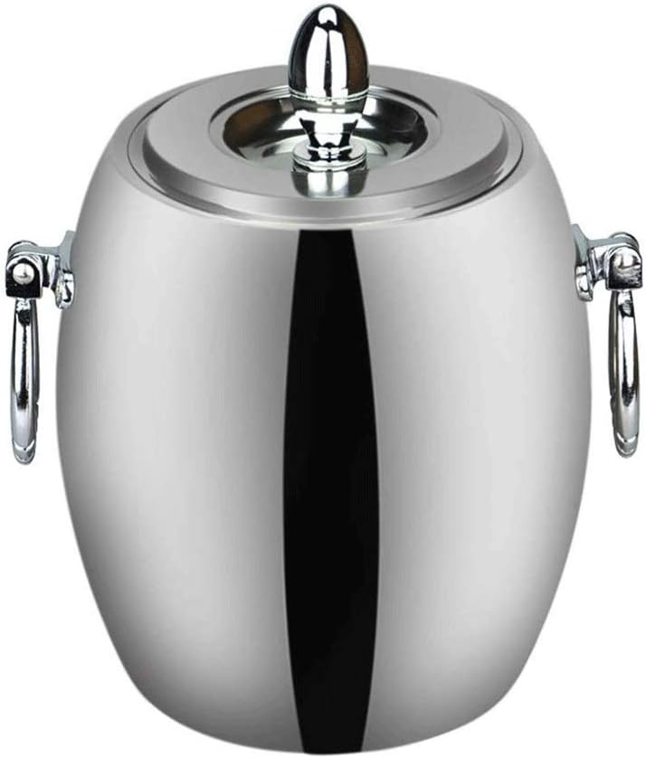 Ice Bucket, ice Bucket Ice Bucket -Liter Ice Bucket Insulated Stainless Steel Double Ice Bucket,Insulated Stainless Steel Double Walled Ice Bucket with Lid