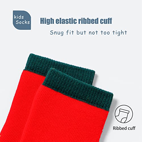Boys Winter Socks Kids Warm Crew Socks Thermal Terry Socks for Boys 6 Pairs3