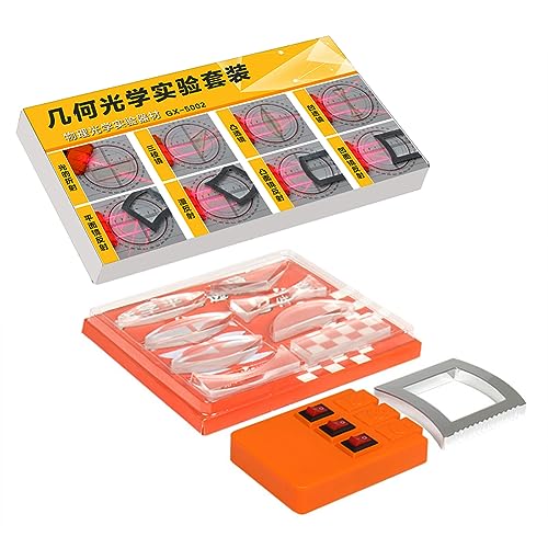 LYEAA Equipo de imágenes de Lentes Herramientas Refracción Conjunto de experimentos ópticos Material didáctico Laboratorio de física Kits de Aprendizaje Kits de Aprendizaje para Profesores E