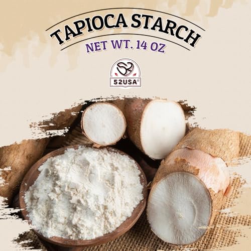 Image of 52USA Tapioca Starch, 42oz (Pack of 3), Tapioca Flour (1190g)