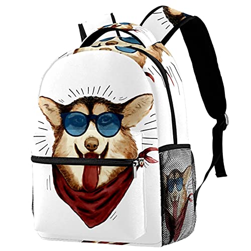 Sac à dos de voyage enfant avec porte-bouteille et lunettes de soleil