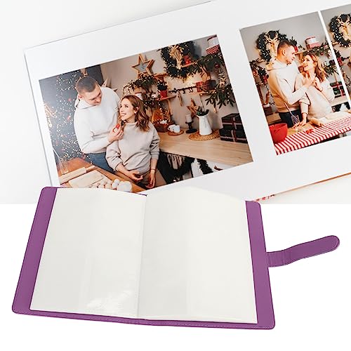 Álbum de Fotos de 256 Bolsos, álbum de Fotos Roxo de Couro PU de 3 Polegadas para Fujifilm Instax Mi