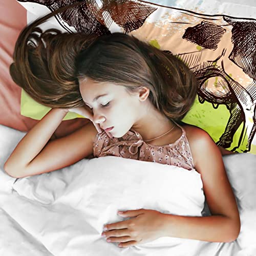 Parure de lit imprimé vache pour protéger et sublimer votre couette double - 4
