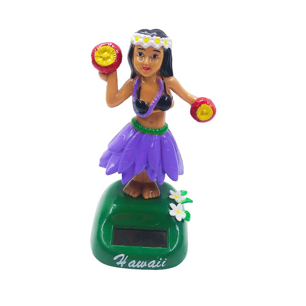 Buy Amosfun Solar Powered Hawaiian Hula Girl Bobble Shaking Head Doll