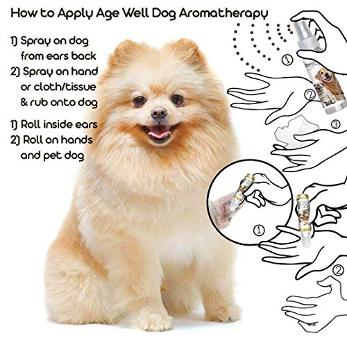 Image of The Blissful Dog Pomeranian Age Well Dog Aromatherapy Roll-On Bottle for Your Dog's Peaceful Ageing