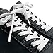 Miscly 3 Pairs Flat Shoelaces 5/16″ Wide - Shoe Laces for All Types of Shoes & Sneakers (54″, White)