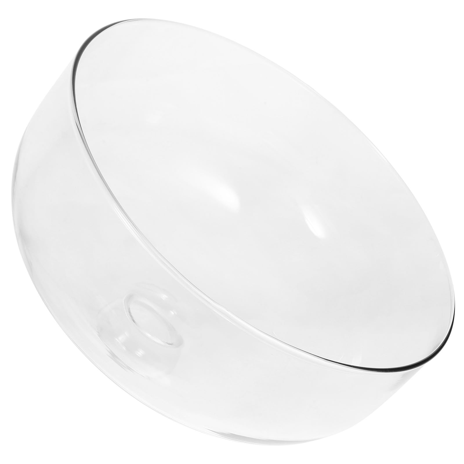 Cloche Alimentaire en Verre sans Plomb Couvercle Pratique pour Gâteaux Diamètre 26 CM Hauteur 17,5 CM Protection Alimentaire Cuisine Familiale