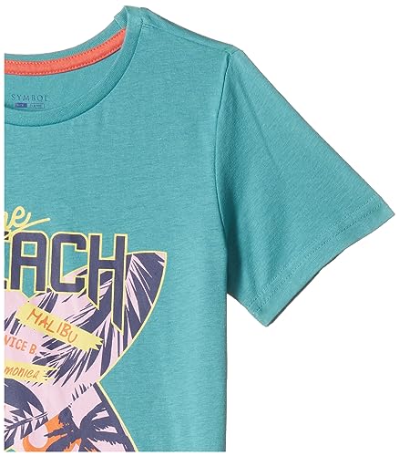 Image of Amazon Brand - Symbol Graphic Regular Fit Boys 100% Cotton Printed Half Sleeves T-Shirt | Age 2-16 Years