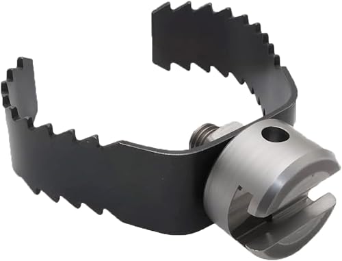 Root Cutter for Drain Cleaning Sink Waste Pipes 3-in Sharktooth Blade 98055 | heat-treated alloy steel, dual-sided teeth, wear and corrosion resistance, tool-free quick lock, high-load durability