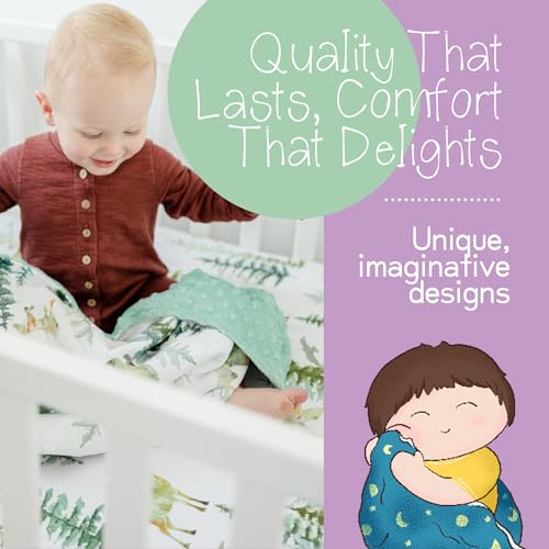 Image of Honey Lemonade - Premium Soft Plush Lightweight Minky Dot Toddler Baby Blanket for Newborn 30 inchx40 inch - Soft Baby Blanket for Boys and Girls - (in The Woods Green) Unisex