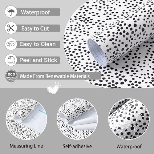 Papier peint vinyle amovible blanc et noir adhésif pour relooking meuble