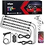 Nilight Car Interior Lights with APP Control 16 Million RGB Colors Strip Lights with Music Sync Mode and Multiple Scene Options for Cars Trucks SUVs, 2 Years Warranty