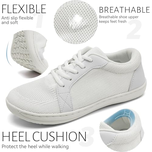Womens Walking Shoes Wide Toe Box Barefoot Shoes Sneakers Zero Drop Non Slip Breathable Minimalist Shoes3