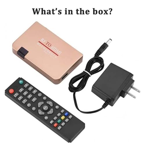 Aoespy Rf Demodulator Coax To Hdmi Uhf Modulator Vhf Adapter Coaxial Converter For Jvc Videodisc Betamax Vcrs Vhs Camcorder Video Cd Player Magnavox Odyssey Atari 2600 To Hdtv Hd Digital Projector Monitor Tv thumb #6