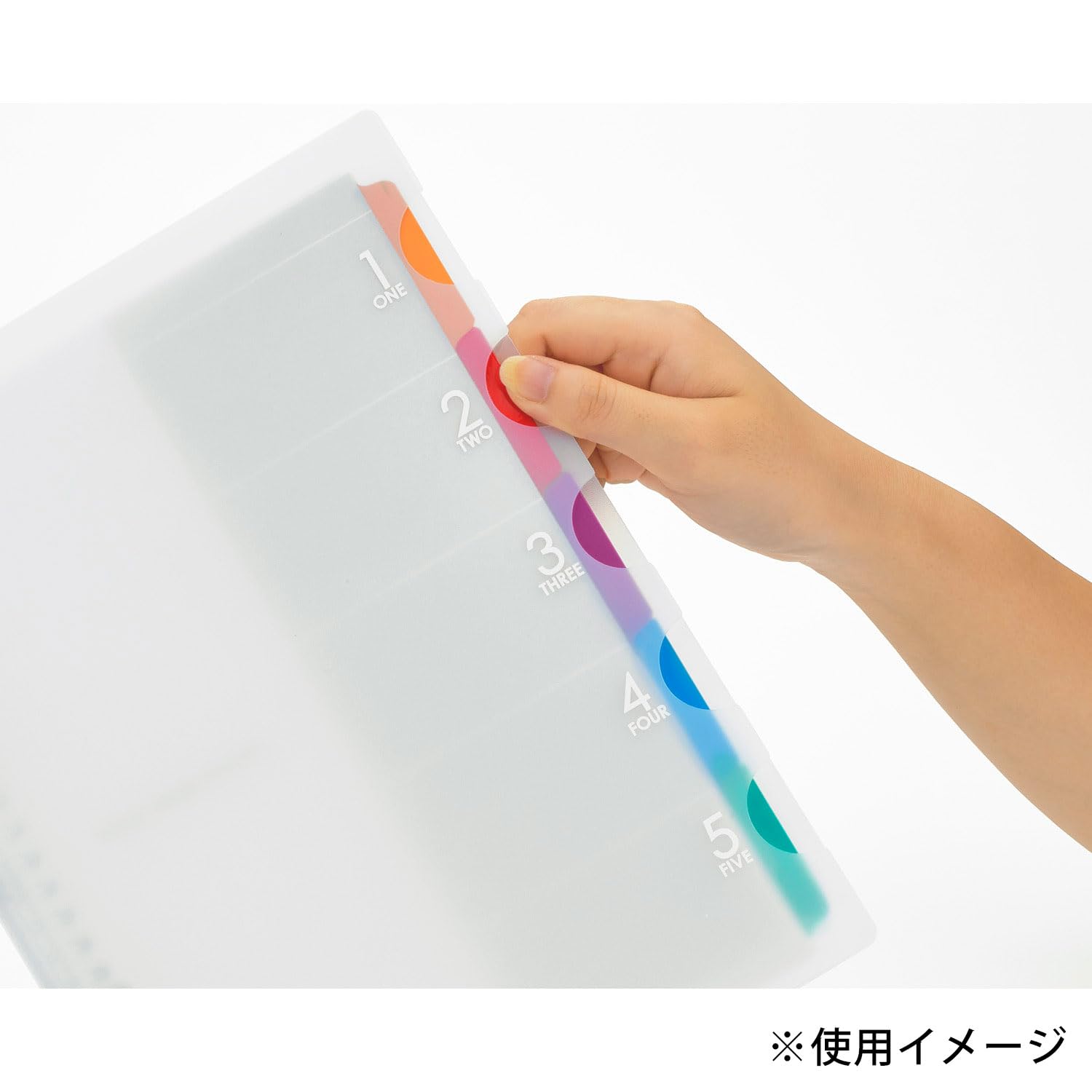 クリアファイル 3/6/4/5/3/3/ ファイブチャート バインダー クリア ＜A5＞ | 製品情報
