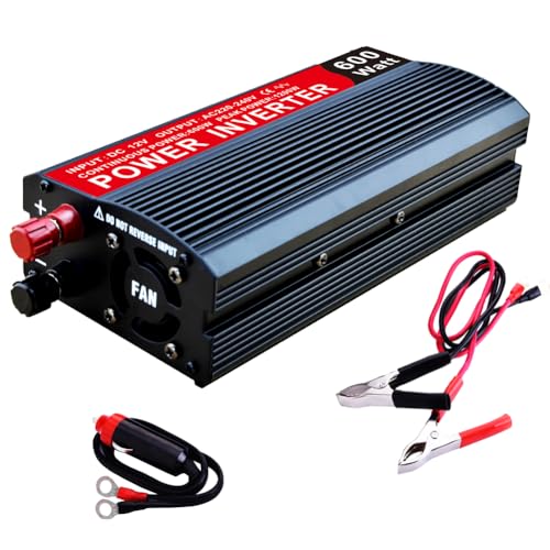 Solamr 600W Inverter Di Potenza Da Dc 12V A Ac 220V/240V Convertitore Ad Alta Frequenza Con Porte Di Ricarica Usb Per Sistemi Montati Su Veicoli E Pic