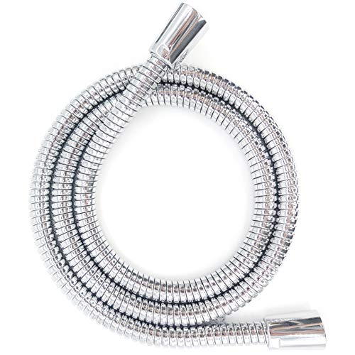 PRISMA Edelstahl Brauseschlauch 200cm. Echter Edelstahlschlauch mit doppeltem Verdrehschutz. Duschschlauch MADE IN GERMANY - Extrem flexibel, verdrehsicher, mit Knickschutz. INOX 304 Metallschlauch