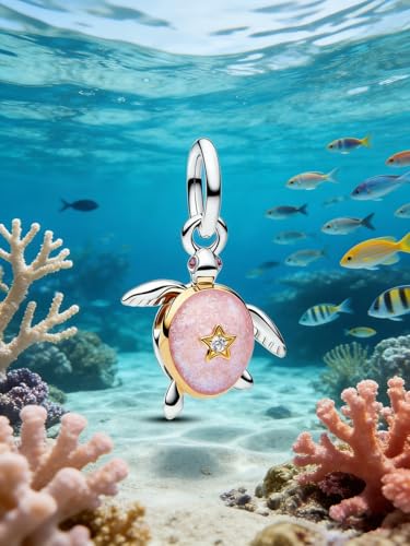 Image of ARTCHARM Blue Dream Submarine Charms Beach Waves Beads Pearl Beads Fit Original Bracelet DIY Neckalce