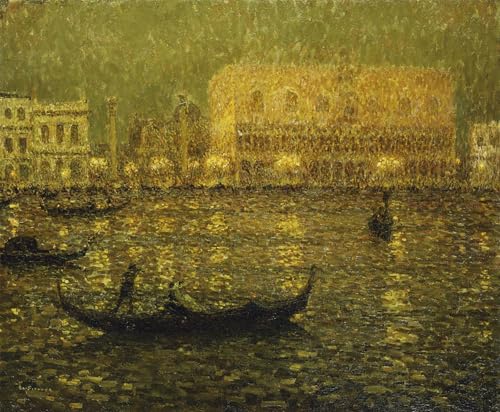 Pintura murales decor Henri Le Sidaner lienzo de alta resolucion