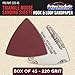 ProductionShop Premium 220 Grit Triangle Mouse Detail Sander Sandpaper Sheets, Box of 45 - Hook & Loop, Triangular Shaped Mouse Disc Pads - Oscillating Multi-Tools - Woodworking, Sand Furniture Paint