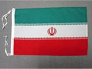 Iran Flag 18'' x 12'' Cords - Iranian - Persian Small Flags 30 x 45cm - Banner 18x12 in Drapeau Iran AZ FLAG