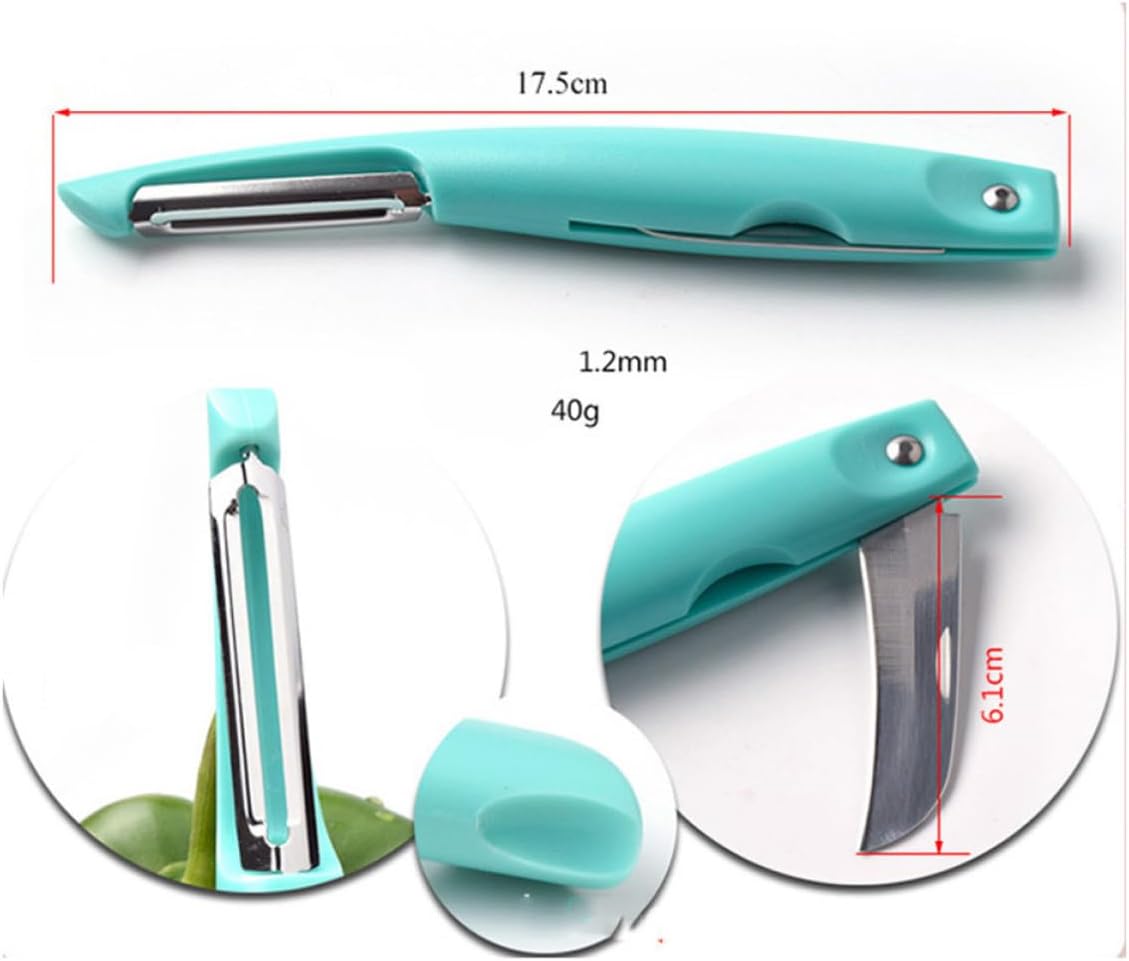 Foldable Vegetable Fruit Peeler Stainless Steel Core Remover for Kitchen image 2