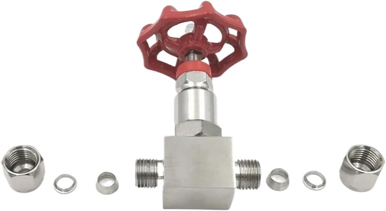 Stainless Steel Straight Through Globe Valve J91W-160P 6/8/12mm Ferrule Needle Valves(6mm)
