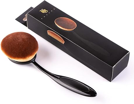 Yoseng Oval Foundation Brush Large Toothbrush Makeup Brush Fast Perfect Application Liquid Cream Powder Foundation ¼¬†All Black&