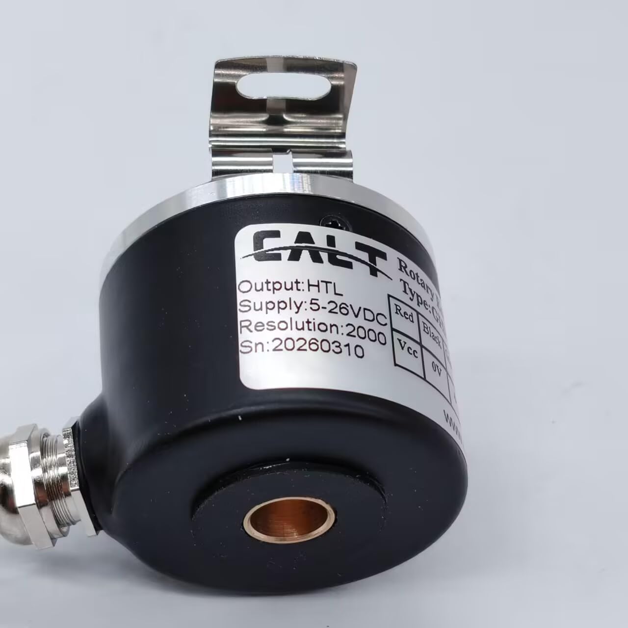 Encoder albero cavo 38mm 5-26v dc alimentazione HTL uscita 8mm foro rotativo incrementale encoder (2000PPR)