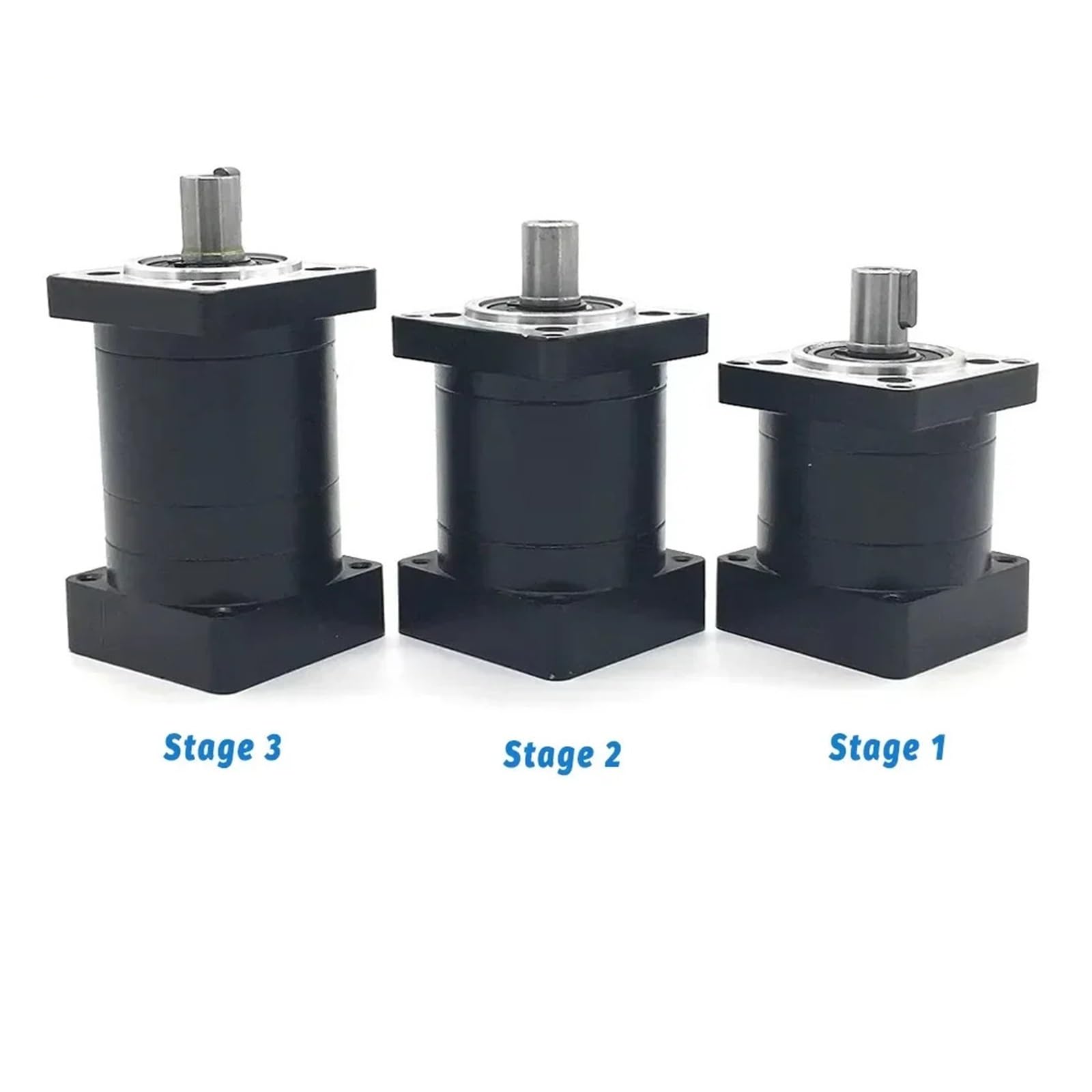 KACOME Nema23 Nema34 Planetary Gear Speed Ratio 3:1,5:1,10:1~216 Nema42 Step-Down Gearbox for 57/86/110/130 Flange Stepper Reducer CNC Ratio 36 to 1(110PX-19mm Output)