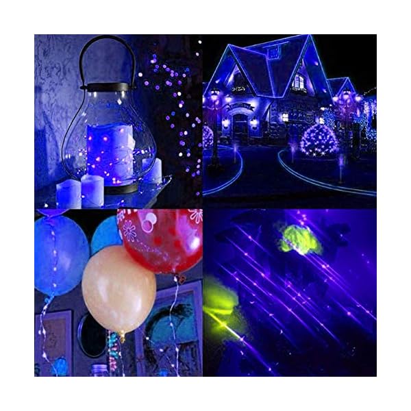 Twinkle star 33ft 100 led silver wire string lights fairy string lights battery operated led string lights for christmas wedding party home holiday decoration - image 5