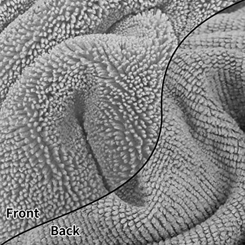 Prohomtex Microfiber Bath Towels, Set Of 2 (30" X 60") Quick Dry, Ultra Soft, Super Absorbent, Hotel Quality Spa Like Towels (Dark Grey) #TOP1