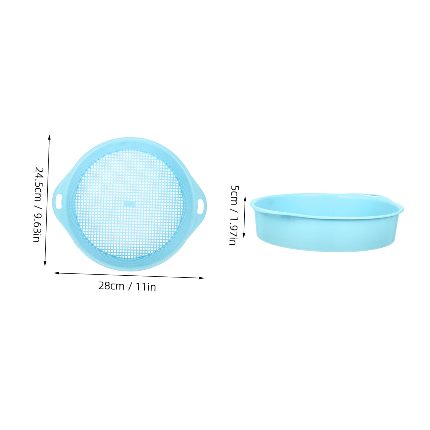 BESPORTBLE Manual Soil Strainer Garden Soil Sifter Essential for Planting Soil Filter Lightweight Abs Material Rocks Sifter