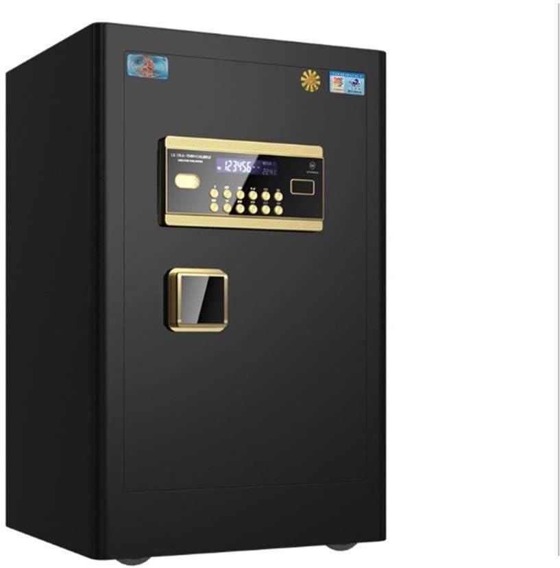 Safe Box, Extra Large Cabinet Safe with Removable Shelf Code&Emergency Override Key, Built-in Alarm Wall/Floor Mounted for Jewelry Document Home Office Hotel Safety Box