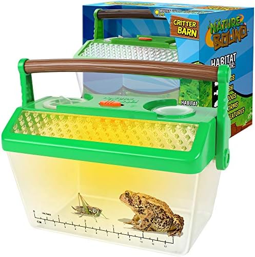 Nature Bound Bug Catcher Critter Barn Habitat for Indoor/Outdoor Insect Collecting with Light Kit, White
